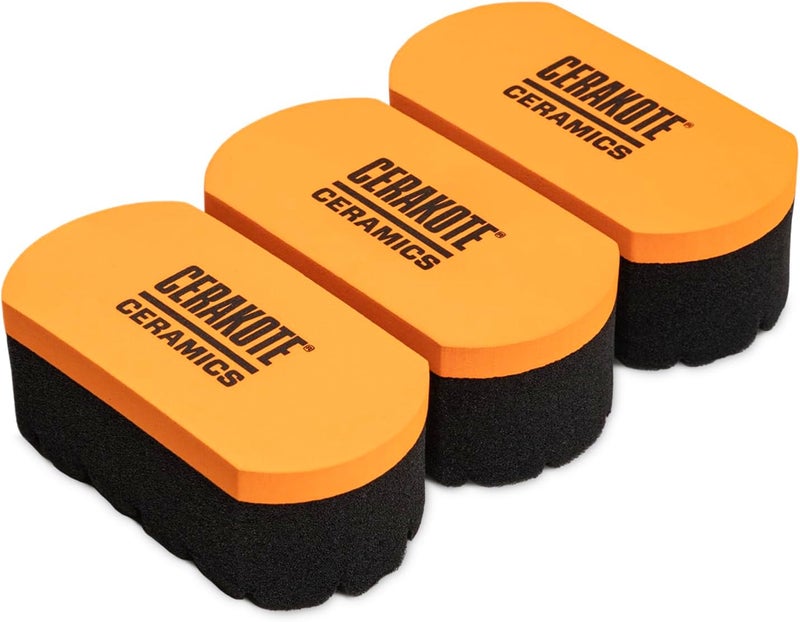 CERAKOTE Foam Applicator Pad (Pack of 3) - Durable Foam Material - Textured Application Surface for Automotive Tire Coatings - Image 1
